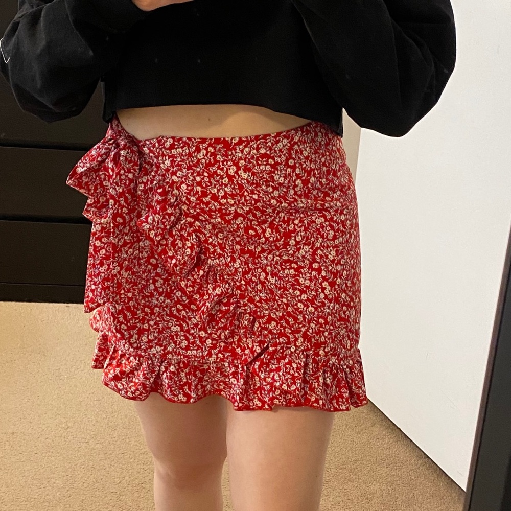 Zaful mini wrap skirt